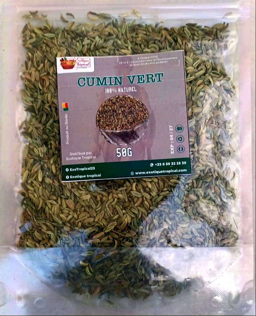 Graines de Cumin Vert entier naturel