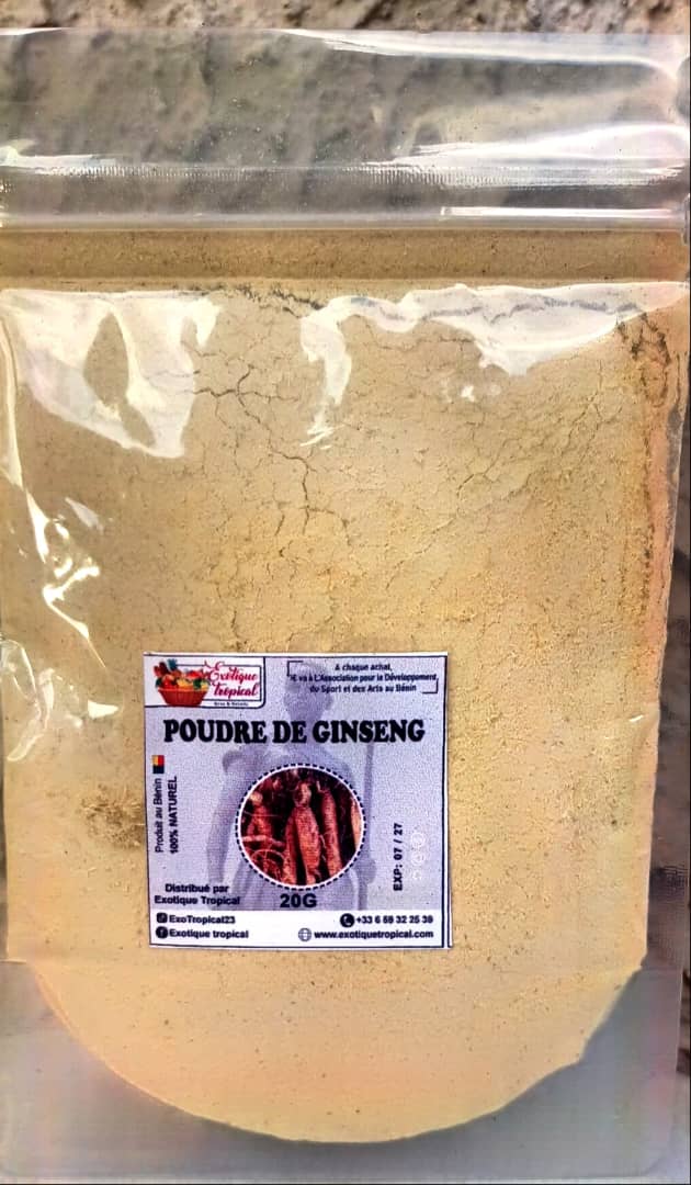 Poudre de Ginseng Panax naturel énergie